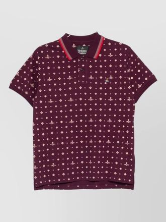Vivienne Westwood shirt polo collar short sleeves patterned design