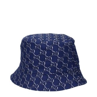 Gucci Herrens H&uuml;te Baumwolle Blau