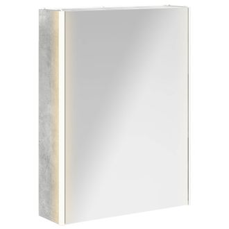 vidaXL Armario Con Espejo De Ba&ntilde;o Gris Concreto 53,5 X 15,5 X 70 Cm Vidaxl