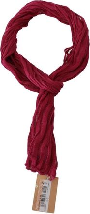 John Galliano Bordeaux Nekwikkel Sjaal Foulard Sjaal - Dames - Sjaals - Rood - ONE Size - Polyester - Accessoires