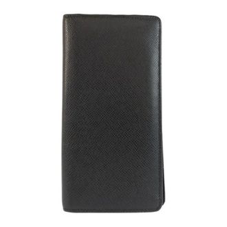 Louis Vuitton Pre-owned Wallets, male, Black, Size: ONE SIZE Pre-owned Portefeuille Brazza Taiga Long Wallet