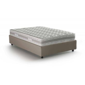 Talamo Italia Talamo Italia - Letto piazza e mezza Sara, Letto contenitore con rivestimento in ecopelle, 100% Made in Italy, Apertura frontale, con materasso Cm