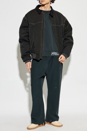 Maison Margiela Jacket With Collar, Mens, Black