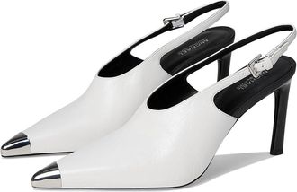 Michael Kors Kasia Pump High Womens Heels Optic White : 8.5 M, Leather