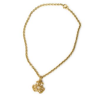 Chanel Vintage Triple CC Pendant Necklace Ketting