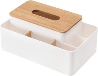 Gabrielle Caja De Pa&ntilde;uelos Rectangular Multifuncional, Ideal Para Comedores, Cocinas, Dormitorios, Tocadores Y Decoraci&oacute;n Del Hogar (elegante Color Blanco, 26,5