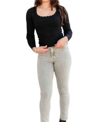 Dear John Denim Gisele Skinny Jeans In Grey