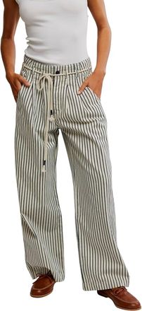 Free People Dakota Cinched Jeans In Washed Railroad