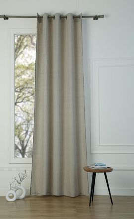 Febronie Cortina con ojales lino 140x290 natural / negro