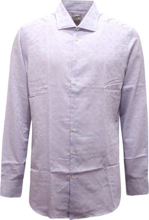 Etro Lila Shirt Gemaakt in Itali&euml; - Heren - Casual Overhemden - Paars - XL - Overhemden