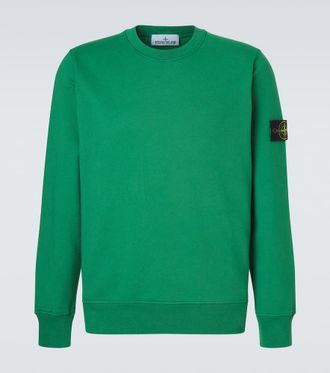 Stone Island Compass cotton fleece sweatshirt