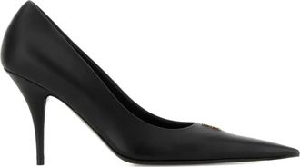 Balenciaga 90 mm Avenue BB Editor leren pumps - Zwart