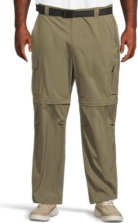Columbia Big Tall Silver Ridgetm Utility Convertible Pants Mens Casual Pants Stone Green : 44 30, Polyester