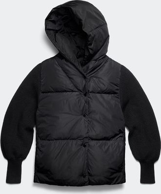 Canada Goose Chandail &agrave; capuchon en tricot Astoria HyBridgeMD (Femmes, Cottongrass, TP)