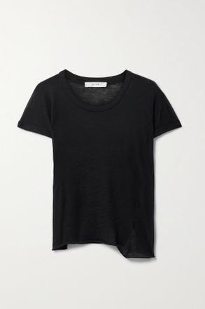 The Row T-shirt Asimmetrica In Cashmere Analyn - Nero