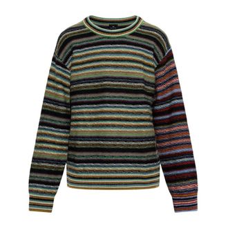 Paul Smith Truien & Vesten, Heren, Veelkleurig, XL, Katoen, Katoenen Trui met Strepen