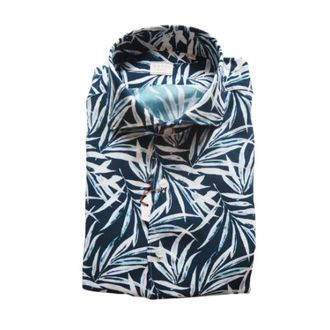 Xacus shirt - Heren - Casual Overhemden - Blauw - XL - Katoen - Overhemden