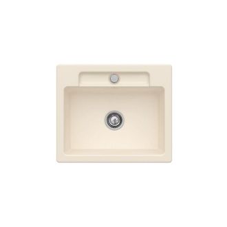 Villeroy & Boch Villeroy&boch - Villeroy Et Boch Siluet 60 S Marfil Ceramicplus Fregadero De 1 Seno Con Desag&uuml;e Autom&aacute;tico
