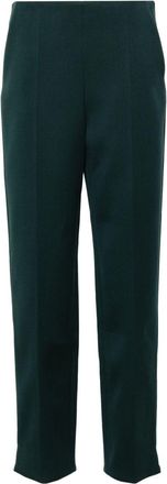 Giorgio Armani straight-leg wool trousers - women - RWS Virgin Wool/Spandex/Elastane - 48 - Green