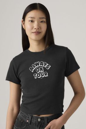 Levi's Camiseta Graphic Essential Sporty - Mujer - XS - Negro / Always On Tour Pirate Black