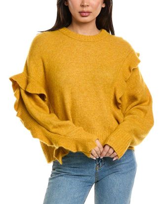 3.1 Phillip Lim Lofty Cropped Ruffle Wool & Alpaca-Blend Pullover