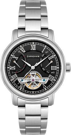 Earnshaw Longcase Black Dial Mens Watch ES-8169-11
