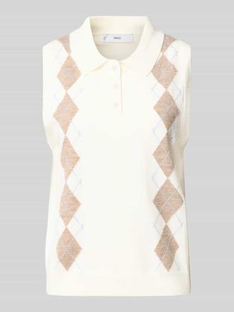 Mango Pullunder mit Woll-Anteil Modell BIMBU in Offwhite, Gr&ouml;&szlig;e M