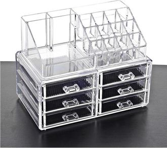 Trade Shop Trade Shop - Organizzatore Cosmetici Make Up 6 Cassetti Espositore Organizer 16 Comparti