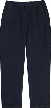 Wax London Tapered Cotton-twill Trousers - Navy - 38 (W38 / Xxl)