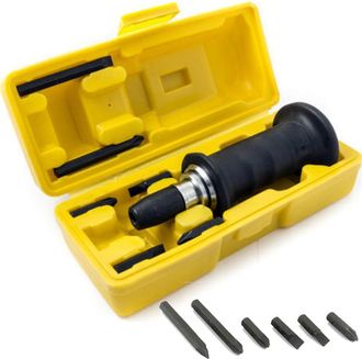 Trade Shop Trade Shop - Cacciavite A Percussione 7pz Impatto Per Viti E Bulloni Professionale Giravite
