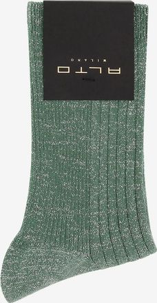 Alto Milano Kurze glitzernde Baumwollsocken N&deg;92