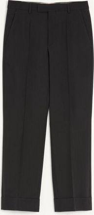 Valentino Pantalone Valentino In Lana Con Risvolto Uomo NERO 44