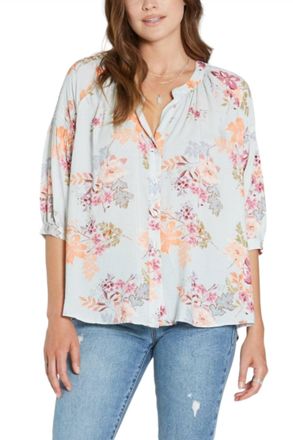 Dear John Denim Audrey In Spring Blouse In Bloom Print