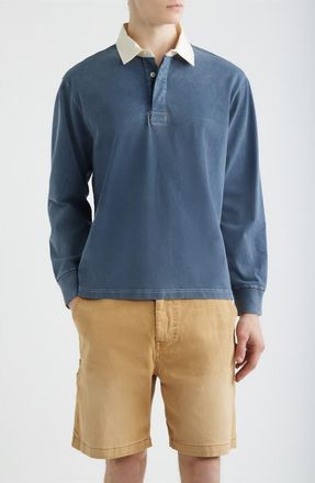Corridor Solid Cotton Rugby Shirt in Navy at Nordstrom, Size Xx-Large