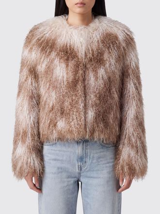 Sword 6.6.44 Short Abstract Pattern Mongolian Fur Jacket