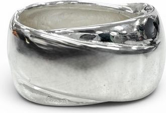 Herm&egrave;s Silver Silver 925 Band Ring (Pre-Owned)