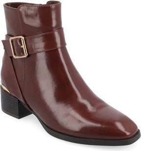 Journee Collection Elley Bootie in Brown at Nordstrom Rack, Size 6