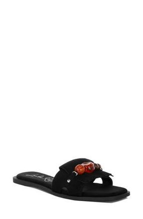 London Rag Dinasa Slide Sandal in Black at Nordstrom Rack, Size 7.5
