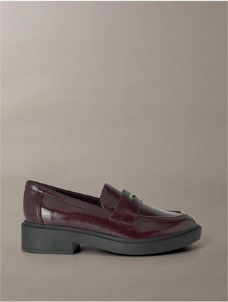 Calvin Klein Womens Womens Otinya Loafer - Red - 6H