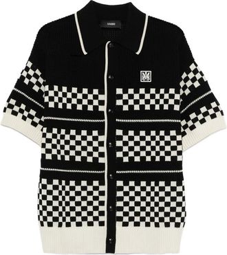 Amiri Checkered Mesh Shirt