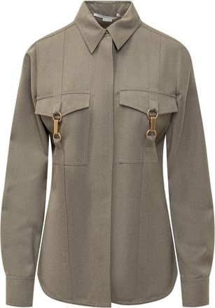 Stella McCartney Green Regular Solid Shirt