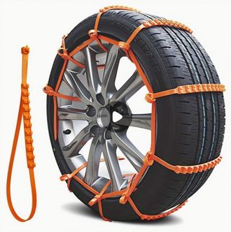 OEM Cadenas Para Nieve Para Coches, 10 Piezas, Cadenas De Seguridad Universales Para Coches, Neum&aacute;ticos De Coche, Cinturones Antideslizantes Ajustables, P