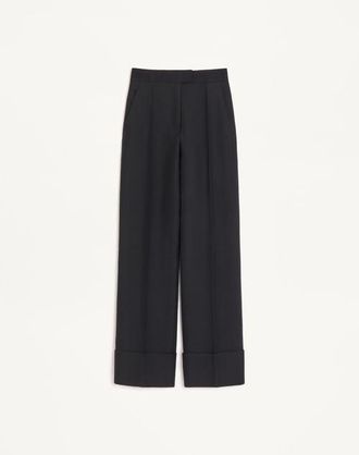 Valentino Crepe Couture Trousers Wo