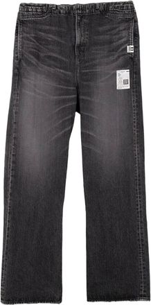 Miharayasuhiro Jeans con vita elasticizzata - Nero