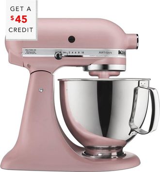 KitchenAid Kitchenaid Artisan Series 5Qt Rose Tilt-Back Head Stand Mixer With $45 Credit
