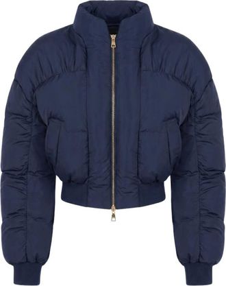 Elisabetta Franchi Jassen, Dames, Blauw, XS, Winterjassen