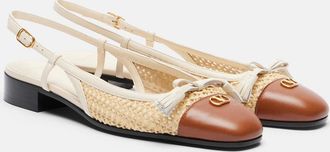 Valentino Garavani Zapatos planos Valet Du Roi de rafia