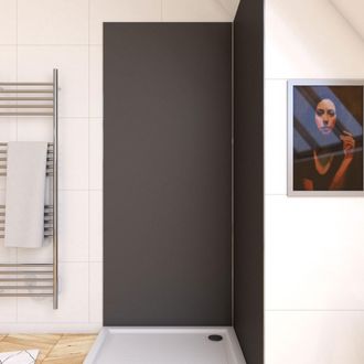 Aurlane Panel Pared Ducha Gris En Aluminio - 90x210cm - Wall &acute;it Gris 90