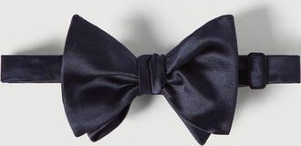 Brunello Cucinelli Cotton and silk satin bow tie in Night at Nordstrom