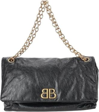 Balenciaga Pre-owned leren schoudertas - Dames - Vintage Schoudertas - Zwart - ONE Size - Leer - Vintage